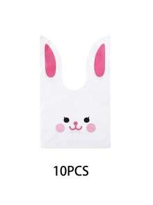 20PCS Easter Theme Cute Cartoon Jewelry Candy Biscuits Storage Gift Bags Baking Stickers Gift Packaging Bags - A - View 13