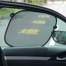 2 件装汽车挡风玻璃遮阳罩，带吸盘，前窗专用，防紫外线，隔热，遮光，保护内饰 - 2PCS橢圓遮陽網紗 - 查看 1