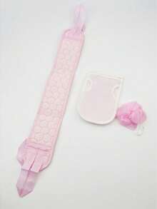 3pcs/Set Exfoliating Bath Towel, Scrub Back Strap, Bathing Gloves, Unisex Thick Shower Scrubber - A - View 1