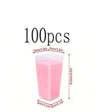 [10/20/30/50/60/100个装] 透明塑料甜点杯、慕斯杯、布丁杯、烘焙模具杯，具有耐低温、易清洗的特点，适用于咖啡馆、小吃店、自助餐、家庭、厨房、烘焙派对，可用于制作布丁、芝士蛋糕、慕斯、果冻等甜点。 - 透明 - 查看 9