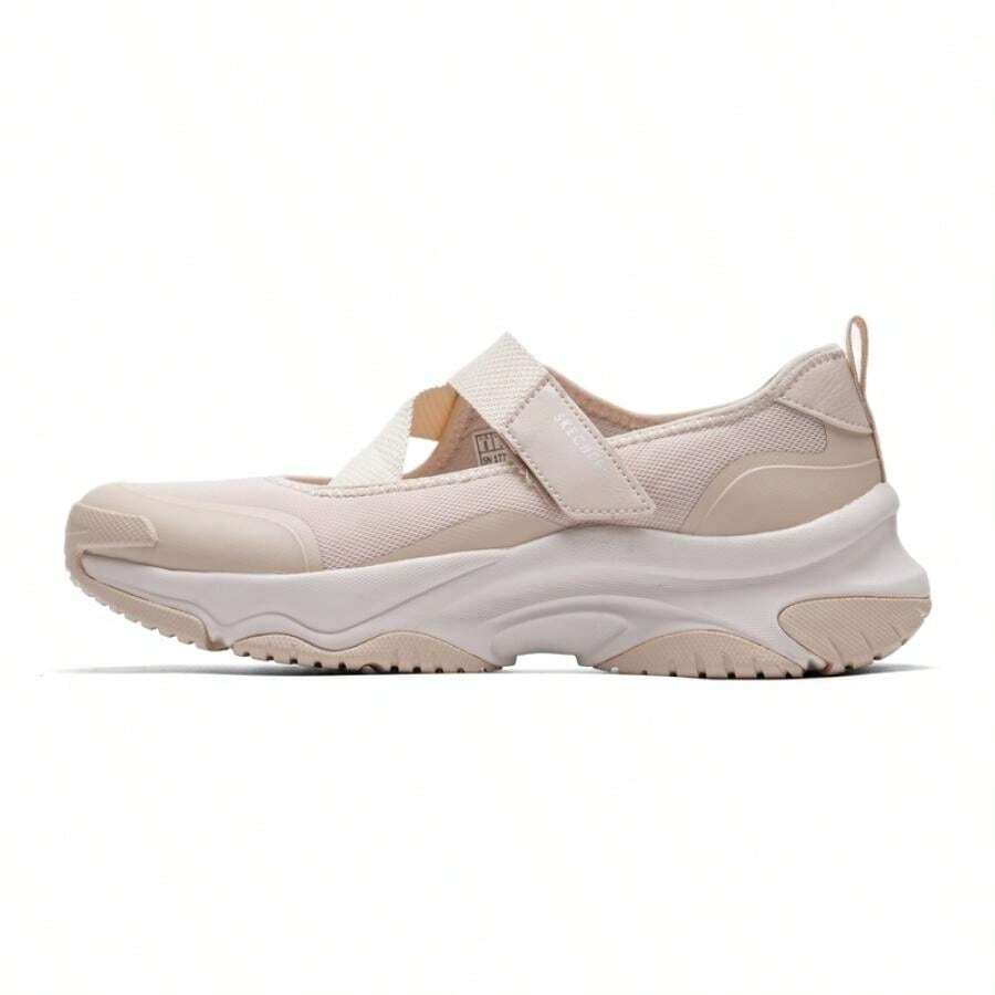 Skechers Giày thể thao nữ MOONHIKER kiểu Mary Jane, nhẹ, thoải mái, cổ thấp, phù hợp đi lại hàng ngày 177602-NAT - Màu sắc tự nhiên - Xem 1