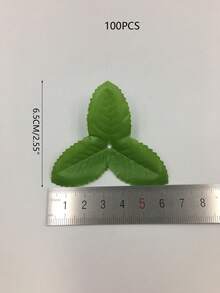 100/150PCS Artificial Rose Leaves Realistic Green Leaves For Wedding Bouquet, Wreath Making, Christmas, Thanksgiving Decorations Suitable For Home And Garden Use - Green - View 7