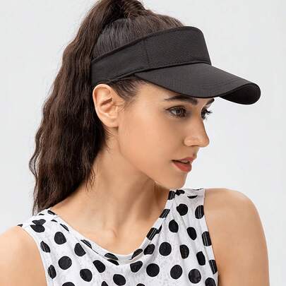 1pc Neon Color Energetic Baseball Cap, Summer Breathable Sun Protection Visor Hat, Polyester