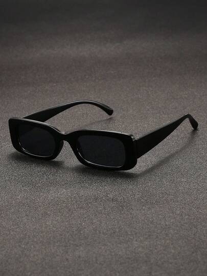 1 pieza Gafas de moda con marco cuadrado estilo Y2K, casuales y lindas para hombres, para fiestas, verano, playa, vacaciones, exteriores, viajes, de vuelta a la escuela, con un aspecto escolar elegante