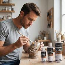 Premium Acrylic Gloss Varnish, 60/120/250ml - Clear, Non-Yellowing & Crack-Resistant Finish For Paintings, Oil Art & Drawings,Cratch-Resistant, Jewelry Making Sealant - A - View 4