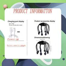 AXH USB充电式电动章鱼头部按摩器，头皮按摩器，缓解压力和疲劳 - 彩色 - 查看 7
