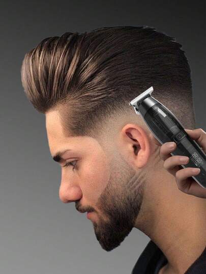 Máy tỉa râu sạc điện dành cho nam - Máy cắt và cạo râu không dây, thích hợp cho mặt, cổ, vùng kín và chăm sóc cá nhân cho nam giới, một món quà lý tưởng dành cho phái mạnh.