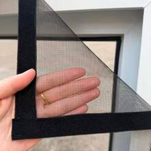 1 tấm lưới chống muỗi tự dính màu đen, độ trong suốt cao, thoáng khí, không cần khoan, che phủ toàn bộ mép, tạo lớp chắn côn trùng, thích hợp cho phòng ngủ, phòng khách, nhà bếp. - màu đen - Xem 7