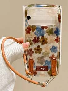 Y2K可爱花卉印花手机壳，兼容 17 Pro Max、17 Pro、17、17 Air、16 Pro Max、16 Pro、16、16 Plus、15 Pro Max、15 Pro、13 Pro Max、14 Pro、12 Pro Max、15、14、13、12、11等机型，配有时尚挂绳，防摔保护。 - 花朵 - 查看 2