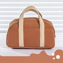 1pc Solid Color Simple Multifunctional Plush Portable Pencil Bag, Large Capacity Pencil Case, Unique, Dirt-Resistant, Storage Bag For Primary School Students,Teenagers And Girls - Multicolor - View 14