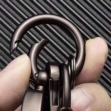 PU Leather Creative Minimalist Keychain Pendant, Personalized Key Chain Ring Wrist Strap Bag Charm, Vintage High-End Fashion Leather Key Holder Gifts For Mother, Father, Graduation, And Teacher - Multicolor - View 11
