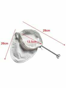 1 pièce Sac-filtre en maille de tissu réutilisable, convient pour la filtration du lait de soja, des tisanes, du café froid, ustensile de cuisine - Multicolore - Voir 9