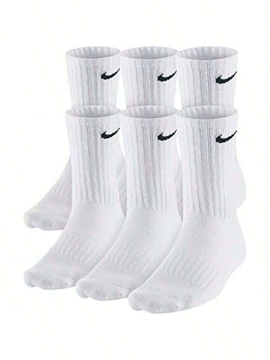 Nike 6-Pair Pack Dry Cushion Crew Training Socks | Anti-Slip Sweat-Wicking Lightweight Athletic Socks - 白色 - 查看 1