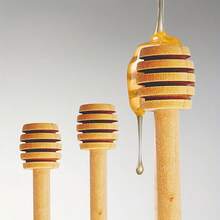 15/25pcs Wooden Honey Spoons And Stirrers - Perfect For Honey, Jam, Coffee, And Tea | Ideal Wedding Gifts, Parties, Gatherings | Kitchen Tools, Cooking And Baking Additions, 8.0 Cm - Multicolor - View 3