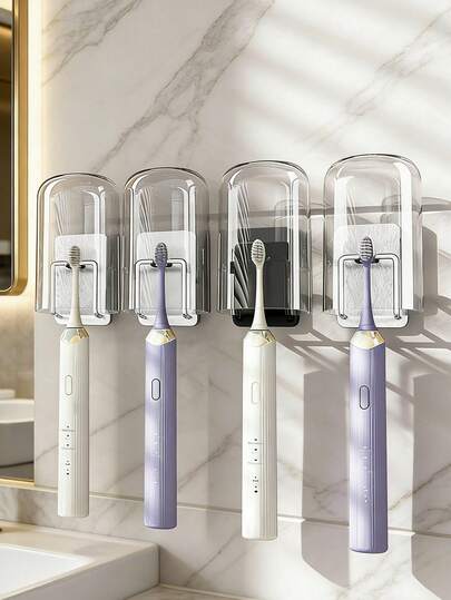 1 Giá đỡ bàn chải đánh răng không cần khoan, giá đỡ bàn chải đánh răng tự dính gắn tường, chống thấm nước và chống gỉ, giá đỡ bàn chải đánh răng điện, cũng có thể dùng để đựng đồ dùng văn phòng, đồ dùng phòng tắm, đồ dùng nhà bếp, thích hợp sử dụng tại văn phòng, nhà và khi đi du lịch.