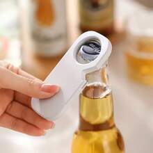 Dụng cụ mở nắp chai, lon, nắp bật 3 trong 1 bằng nam châm, dùng trong gia đình, mở bia, đồ uống và lon. - Nhiều màu - Xem 4