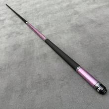 Taco de billar de 58 pulgadas, 1/2 piezas, disponible en azul y rosa púrpura, punta de 12.5 mm, 19 onzas, taco de billar profesional con textura - Púrpura malva - Ver 3