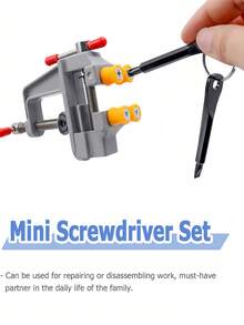 Portable Screwdriver And Slotted Screwdriver Keyring Set Versatile Mini Pocket Repair Tool General Tools For Car Bicycle And Motorcycle Repair Perfect For Outdoor And Emergency Use Men And Women Car Accessories Camping Accessories - Multicolor - View 7