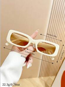 Kính thời trang màu be đa năng, phù hợp cho cả trang phục thường ngày và dịp lễ hội. - Màu be - Xem 2