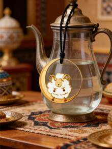 This Best-Selling Decorative Pendant Is Meticulously Crafted Specifically For The Grand Celebrations Made From Durable Acrylic, It Features A Unique And Ingenious Design That Artfully Blends The Elegance Of Arabic Calligraphy With The Charming Motif Of A Sheep. - Multicolor - View 10