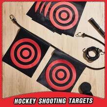 Liliful 12 Pcs Hockey Shooting Target Hockey Targets For Net Bungee Lacrosse Goal Target Easy To Install Training Aid For Teen Adult Shot Accuracy Improving - ColorA - View 4