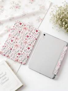 1 件装彩色树叶爱心图案彩绘平板电脑保护套，兼容 iPad Mini 4/5/6/7、Air、9.7/10.2/10.5、Air 4/5、Pro 11 英寸（第十代）、Air 11 英寸（M3）2025、11 英寸（A16）第十一代 2025、Galaxy Tab A8 10.5 英寸 2022。包含笔槽、三折支架、TPU 软边保护、磁吸式睡眠/唤醒功能，休闲/趣味/治愈/个性化设计。 - 彩色 - 查看 5