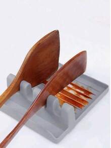 1个多功能硅胶勺子和餐具收纳架，多功能厨房工具整理器 - 彩色 - 查看 12