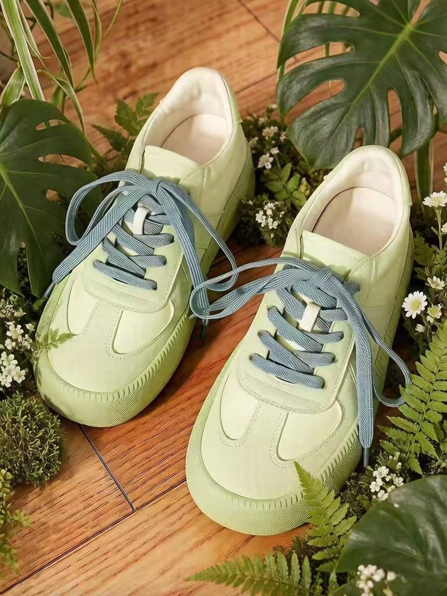 1 Pair 120cm Fashion Flat Jacquard Shoelaces, Suitable For Casual Shoes, Flats, Sneakers, Lace Accessories, Sold Separately From Shoes - Baby Blue - View 1