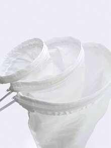 1 pièce Sac-filtre en maille de tissu réutilisable, convient pour la filtration du lait de soja, des tisanes, du café froid, ustensile de cuisine - Multicolore - Voir 6