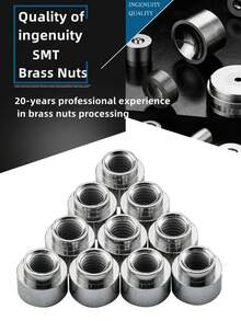 Đai ốc đồng thau SMTSO SMD M1-M1.6, vòng đệm, trụ đỡ để gắn PCB, trụ dẫn điện, đai ốc hàn gắn bề mặt, đai ốc xuyên lỗ bằng đồng. - A - Xem 3