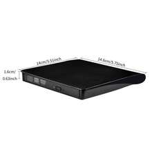 外置 USB 3.0 刻录机，金属拉丝外观，适用于笔记本电脑外置 CD/DVD 光驱 - 彩色 - 查看 7