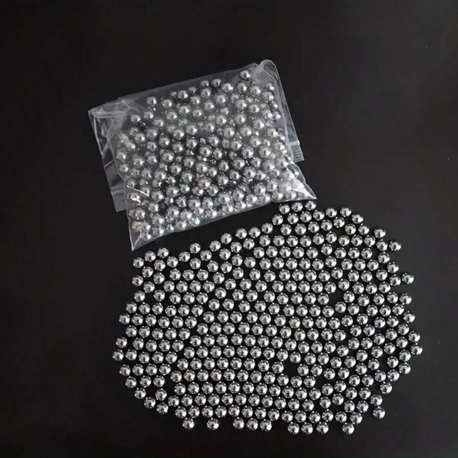 Easytoday 6毫米/0.24英寸 500/1000/2000颗 弹弓狩猎射箭用高碳钢球 精密抛光淬火