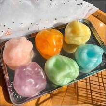 Creative Coconut Oil High Elasticity Non-Rebound Squeeze Toy Ice Skin Handmade Ball Stress Relief Small Toy - Perfect Gift - Birthday Gift - Holiday Gift - Christmas Gift - Easter Gift - Multicolor - View 4