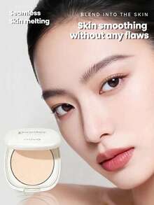 NOVO Oil-Control Setting Powder Compact: Waterproof, Sweat-Resistant, Long-Lasting, Blurs Imperfections And Stays Put; Ideal For Beginners And Students, And Makes A Great Gift - 02# Soft Skin Tone - View 4