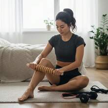 SilvaLex Wooden Massage Tool, Full Body Massager, Hand Massager, Leg Massager, Shoulder Massager, Neck Massager, Face Massager, Back Massager, Waist Massager, Full Body Muscle Massage, Multi-Functional Massage Tool For Different Body Parts, Body Relaxation Tool - Apricot - View 6