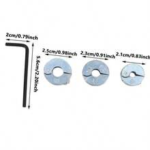 Drill Bit Stopper Collars Zinc Alloy Drilling Depth Stop Rings With Hex Wrench Open Type Drill Bit Stop Ring - A - View 9