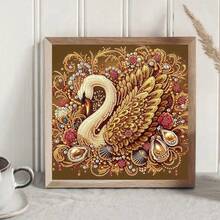 Bộ tranh đính kim cương 5D tự làm, kích thước 30x30cm, với chủ đề chim ruồi, hoa, bướm, mật ong và thiên nga. Tranh khảm kim cương pha lê 5D tự làm, thích hợp để trang trí nhà cửa, làm quà tặng thủ công, dành cho người yêu thích tự làm đồ thủ công và làm quà tặng bạn bè vào các dịp lễ và sinh nhật. Không kèm khung. - Xem 8