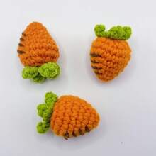 2 Carrot Pendants - Cute Crochet Decorations, Suitable For Clothing, Shoes, Hats, Etc. - Made Of Soft Yarn, Easy To Use And Versatile Handmade Item - 2個 - 查看 8