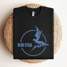 T-shirt femme Imprimé du logo Arpeggio of Blue Steel. T-shirt humoristique avec logo. Tailles du S au 5XL - Noir - Voir 3