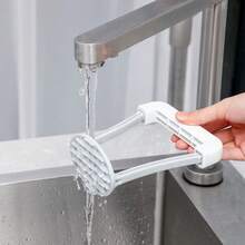 1pc Manual Potato Masher, Durable Plastic Hand-Operated Mashing Tool, Kitchen Vegetable & Fruit Crusher, G-Type Masher, Essential Kitchen Tool - Multicolor - View 8