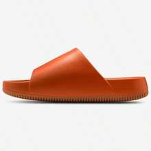 Nike Calm Slide Sandals Men's Black FD4116-001 | Pool & Beach Ready, Recovery Comfort - Burnt Orange - View 3