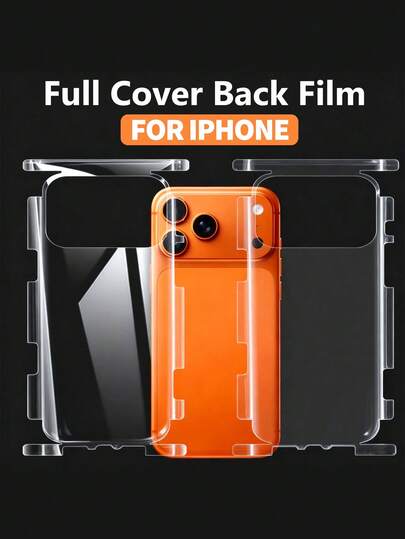 2 Pcs Full Cover Back Hydrogel Film Compatible With IPhone 17/17 Pro Max/17 Pro/ Air/16/15/Plus/14/Pro Max/13/12 Pro Max Clear Screen Protector Film Compatible With IPhone 17 Pro Max Stickers