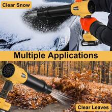 Turbo Jet Blower, Electric Cordless Leaf Blower, 21V 2.0/4.0AH Battery Jet Dry Blower, High Pressure Air Blower, Jet Blower Car Dryer, Hand Held Snow Blower, Home Outdoor, Blowing Leaves And Dust, An Ideal Christmas Gift - 查看 5