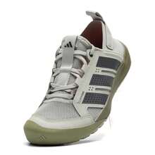 Adidas Zapatos cómodos y ligeros con amortiguación TERREX DAROGA 25, zapatos deportivos casuales para uso diario, zapatos de senderismo de verano 2026 HP7136, unisex - Verde Halo/Negro Carbón - Ver 6