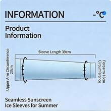 Ống tay chống nắng bằng lụa băng mùa hè, unisex, chống tia UV, thoáng khí, co giãn, dùng cho hoạt động ngoài trời như đạp xe, câu cá. - A - Xem 6