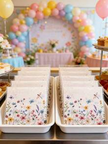 50/100pcs Wildflower Gift Bags, Spring WildFlower Gift Packaging Bags, Self-Adhesive Bags, Gift Wrapping Supplies Gifts Bag, Spring Decoration, Birthday Party Decor, Gift Sealing Pockets Bag, Packaging Supplies, Wrapping Bags, Baking Packaging, Kitchen Packaging - Spring Flowers - View 6