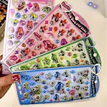 Hình dán 3D dập nổi dễ thương theo phong cách Powerpuff Girls, quà tặng khuyến mãi. - Nhiều màu - Xem 1