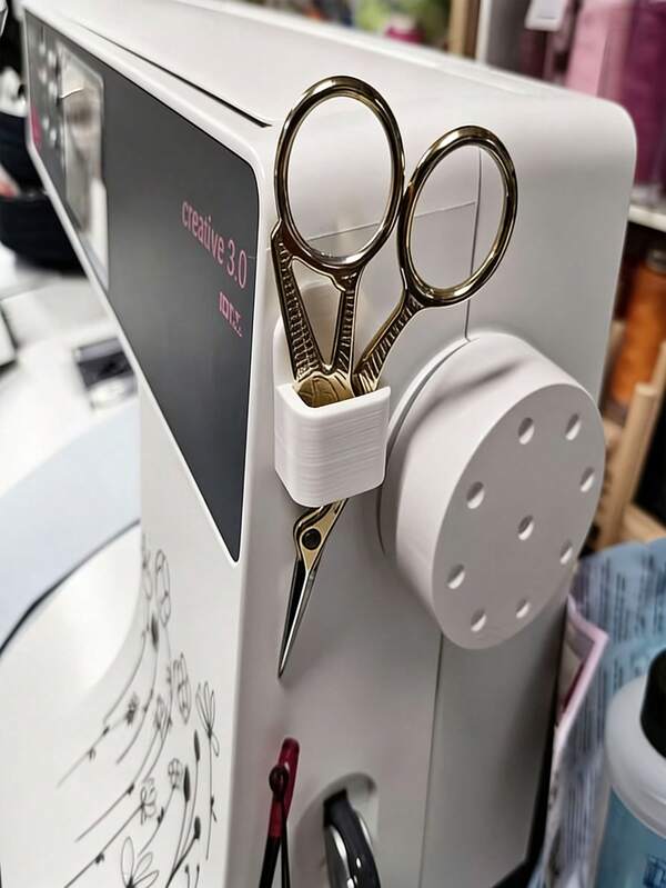 3Pcs Sewing Machine Scissors Storage Box With Double‑Sided Tape, Multipurpose Sewing Supplies Organizer, Scissors & Tweezers Sorting Case, Space‑Saving Desktop Storage For Sewing Lovers & Craft Enthusiasts