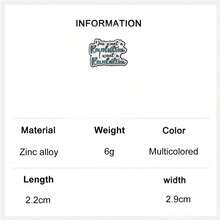 1PC Hamilton Musical"I Will Never Be Satisfied" & "Revolution/Revelation" Quote Badge Humor Enamel Pins Self-Care Badges Metal Brooches Fashion Lapel Badge Backpack Clothes Jewelry Bag Pins Imperdible Graduation Gift - Multicolor - View 6