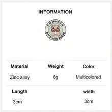 1PC Funny Mustache Cat Enamel Pins - "It Is What It Is But It Is No Bueno" Humorous Quote Badge Self-Care Badges Metal Brooches Fashion Lapel Badge Backpack Clothes Jewelry Bag Pins Imperdible Graduation Gift - Multicolor - View 6